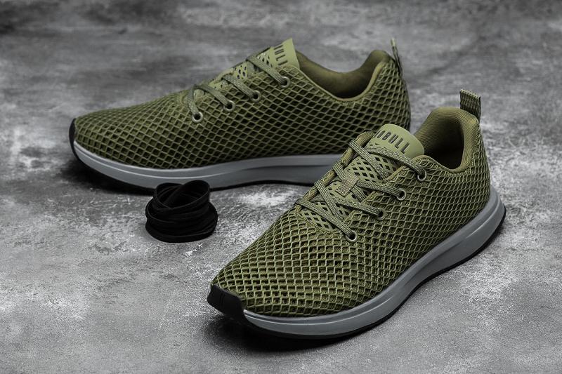 Green Nobull Moss Mesh Runner Women's Running Shoes | CA I1680L